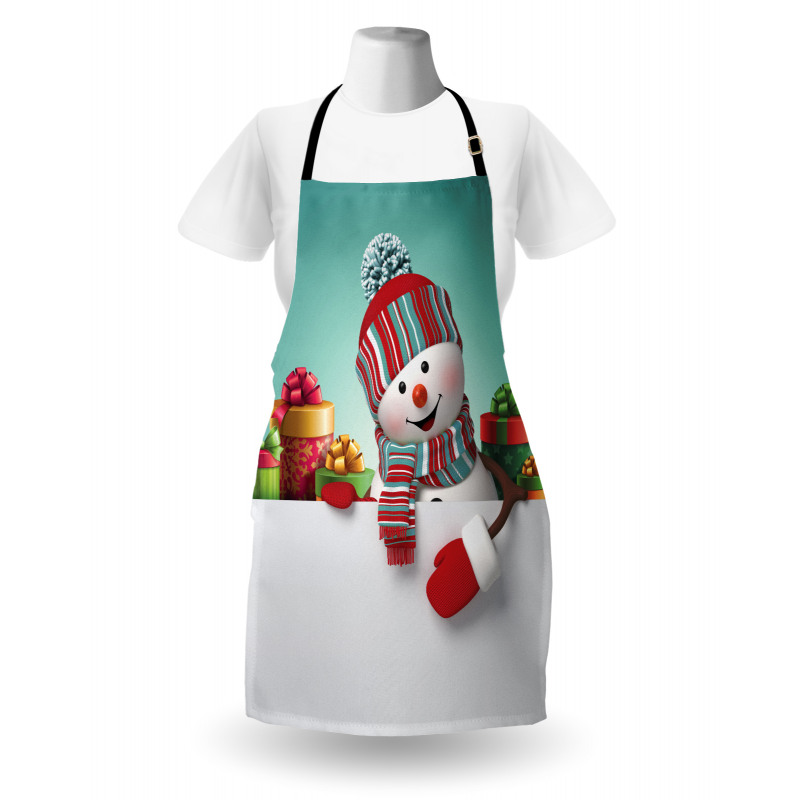 Snowman and Boxes Apron