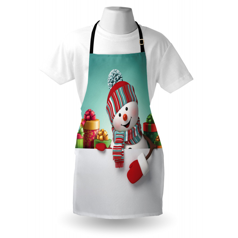 Snowman and Boxes Apron