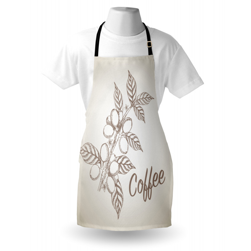 Sketch Style Coffee Apron