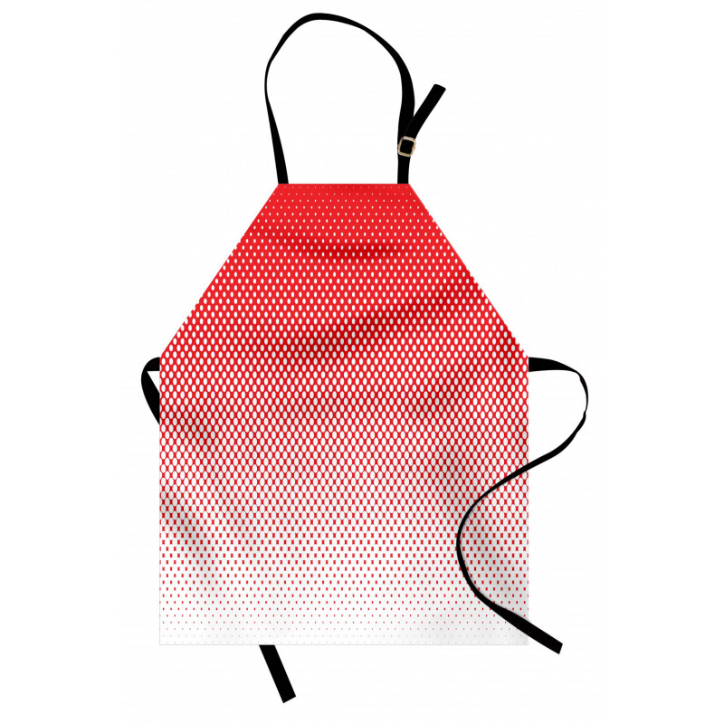 Retro Pointillism Ombre Art Apron