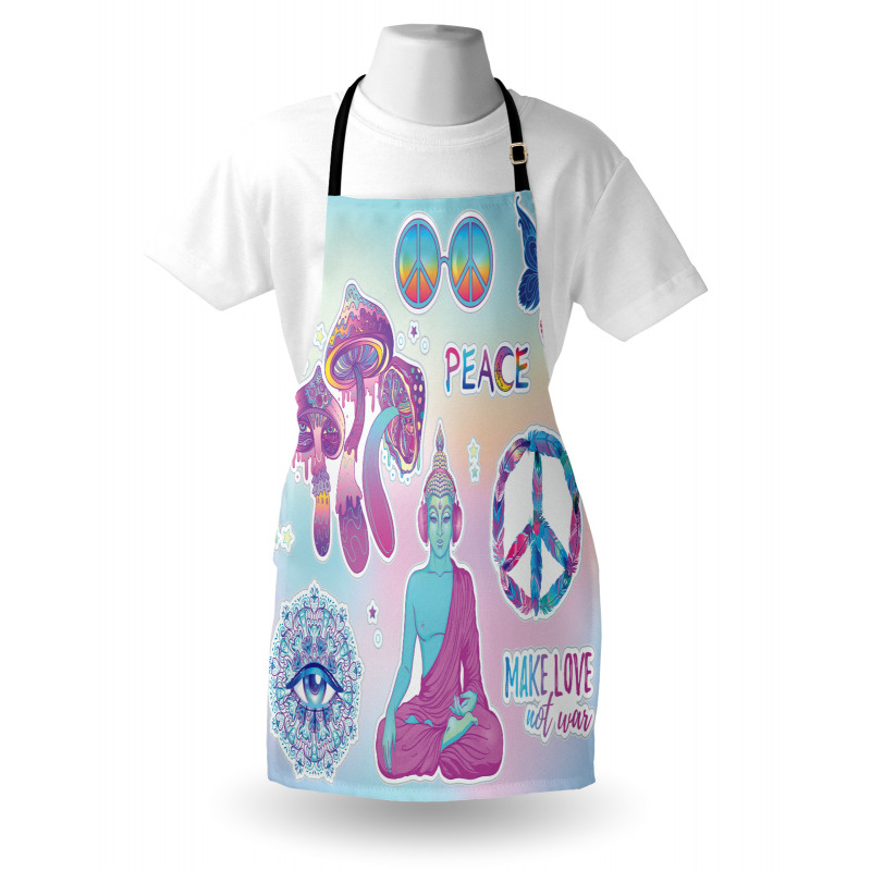 Psychedelic Eye Mandala Apron