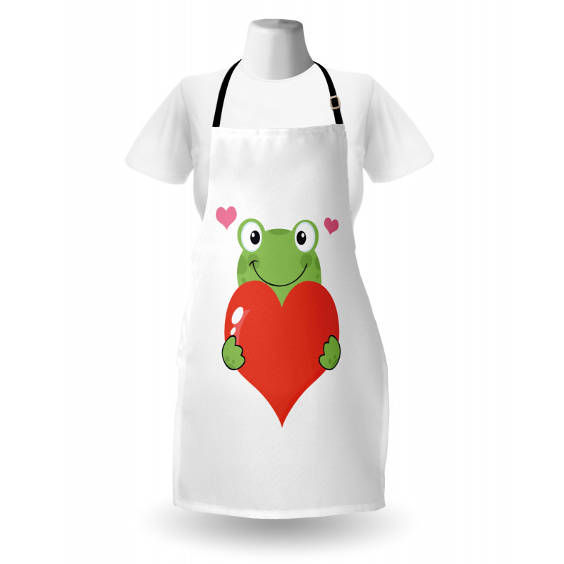 Funny Cartoon Frog Apron