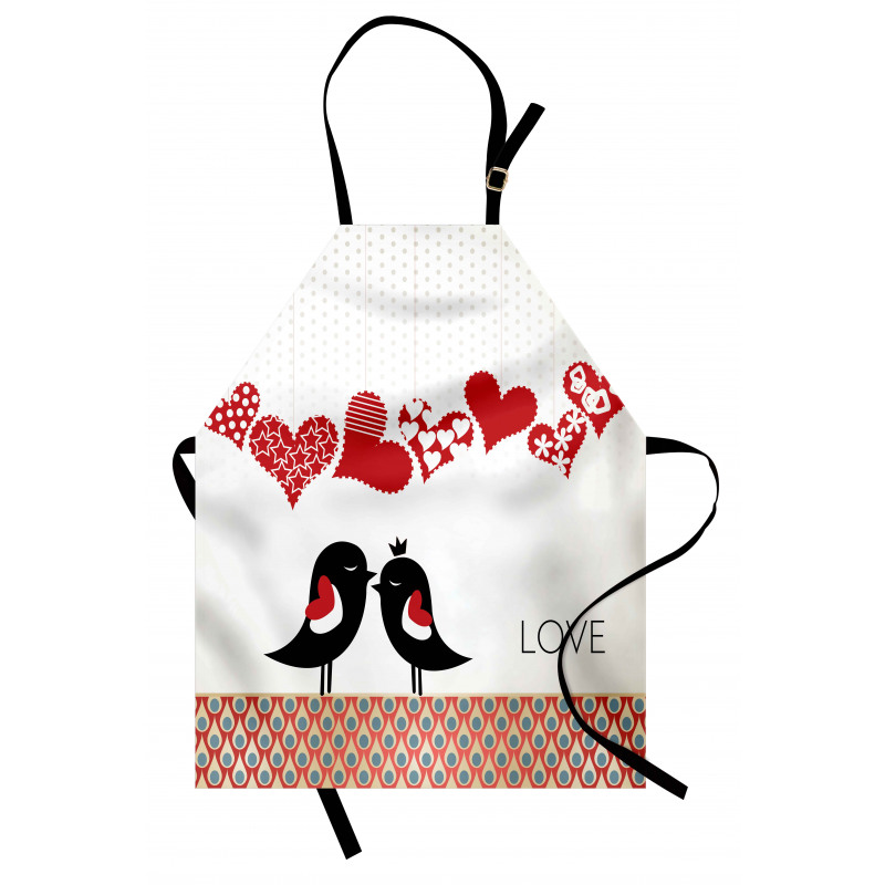 Teardrop Pattern Halftone Apron