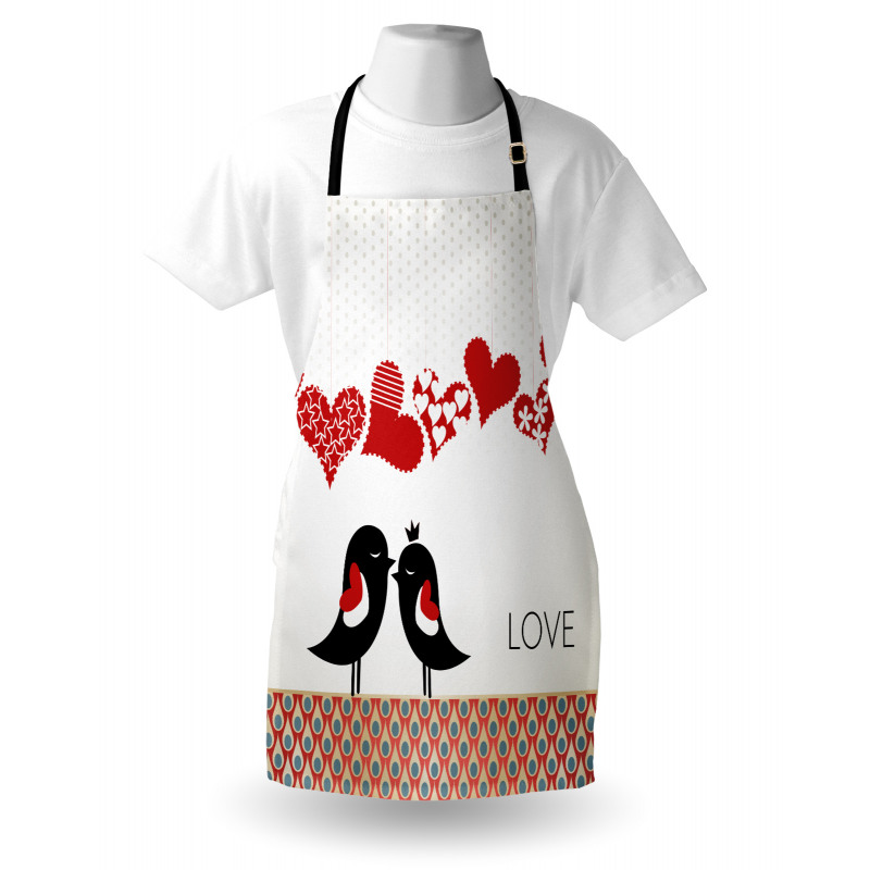 Teardrop Pattern Halftone Apron