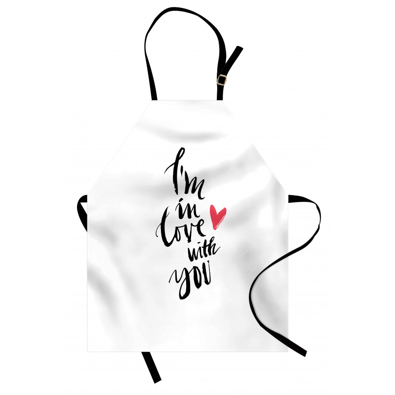 Brush Stroke Effect Words Apron