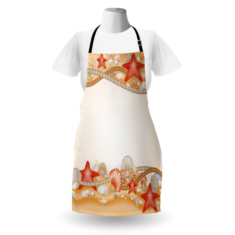 Sand Seashells Ropes Apron