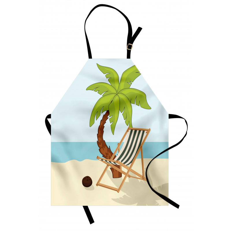 Cartoon Style Palm Tree Apron