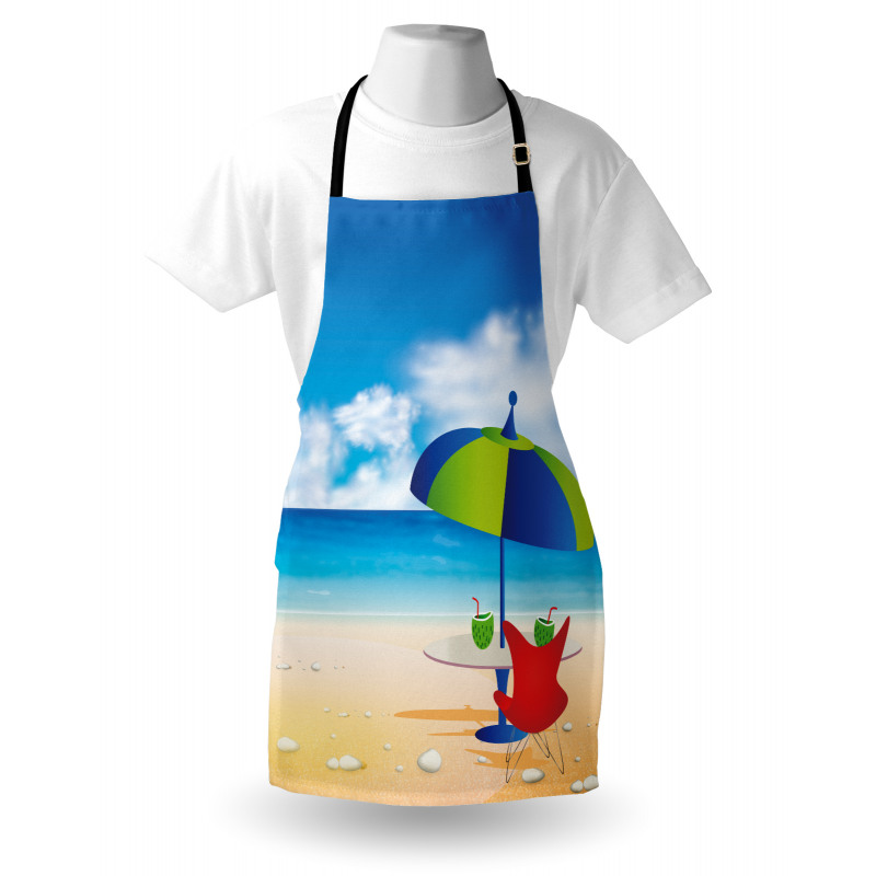 Relaxing Scene Umbrella Apron