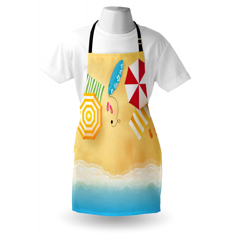 Beach Waves Umbrella Apron