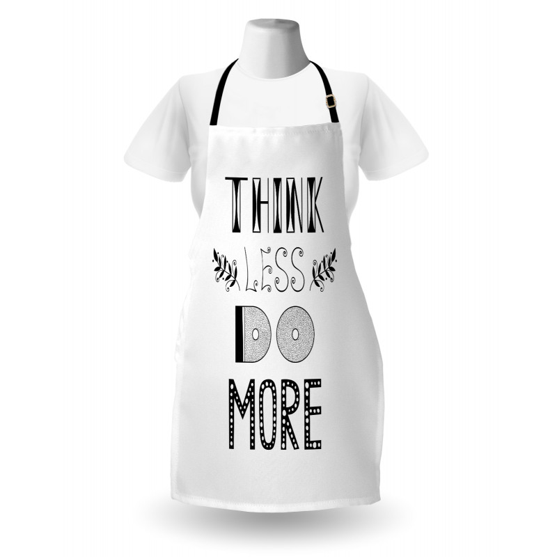 Different Fonts Leafs Apron