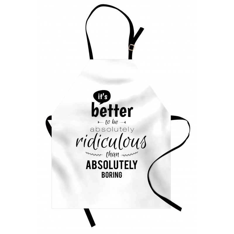 Lettering Pattern Apron