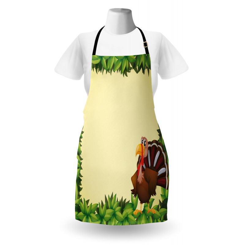 Fresh Leaf Frame Apron