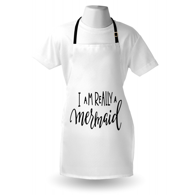 Monochrome Words Apron