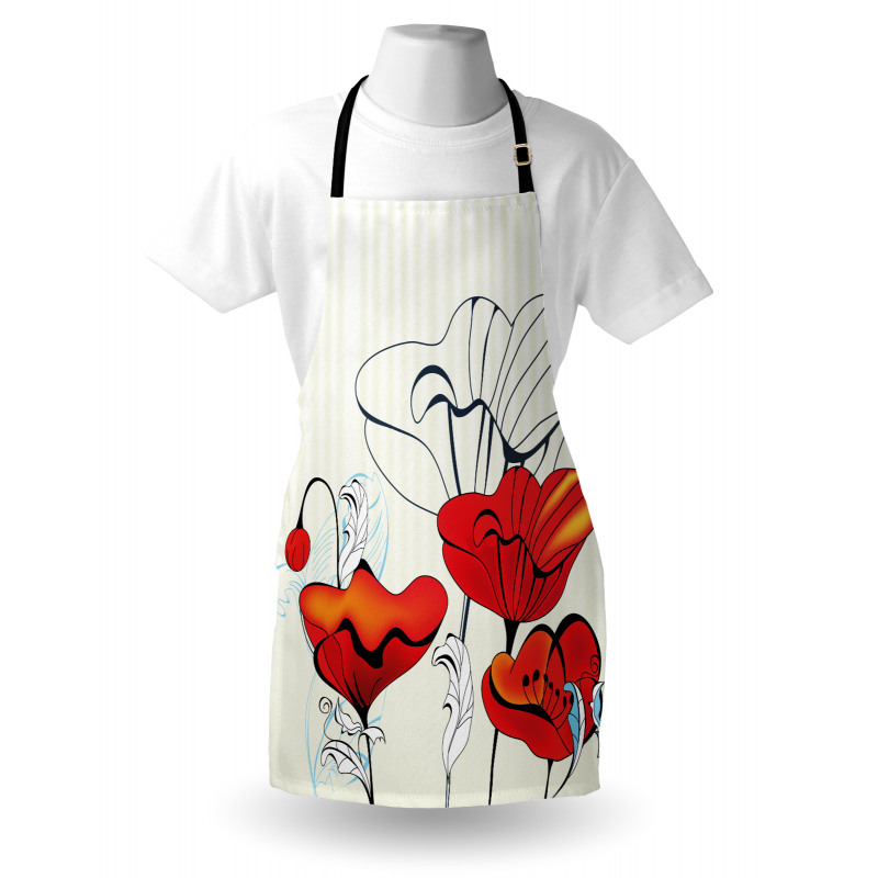 Striped Florets Apron