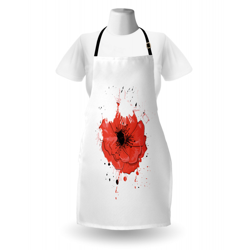 Head of Opiate Flower Art Apron