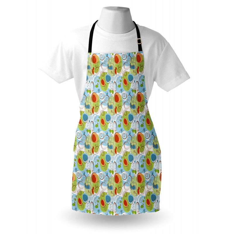 Whimsical Doodle Swirls Apron