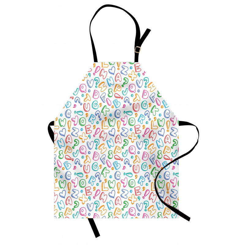 Colored Letters Apron