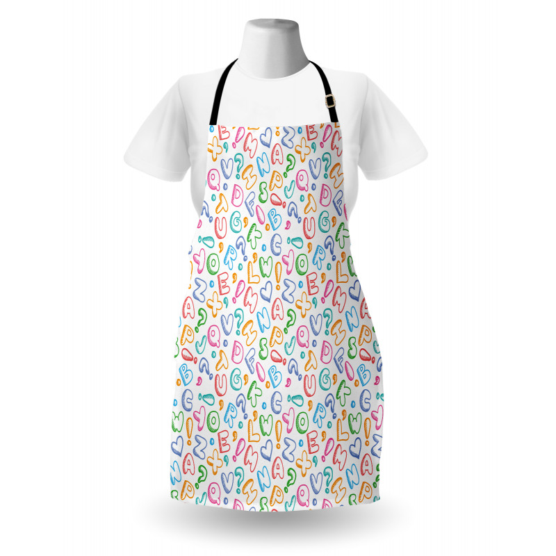 Colored Letters Apron