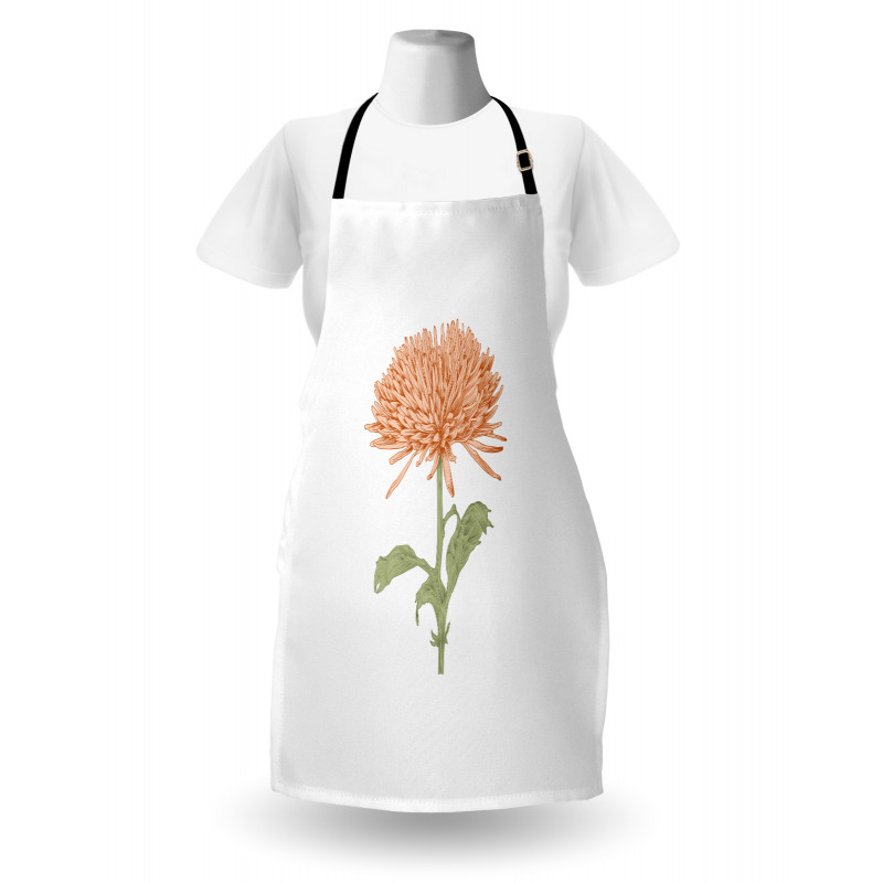 Retro Blooming Nature Apron