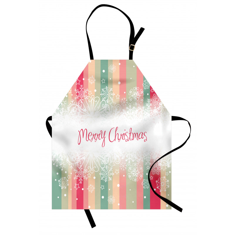 Colorful Stripes Xmas Apron