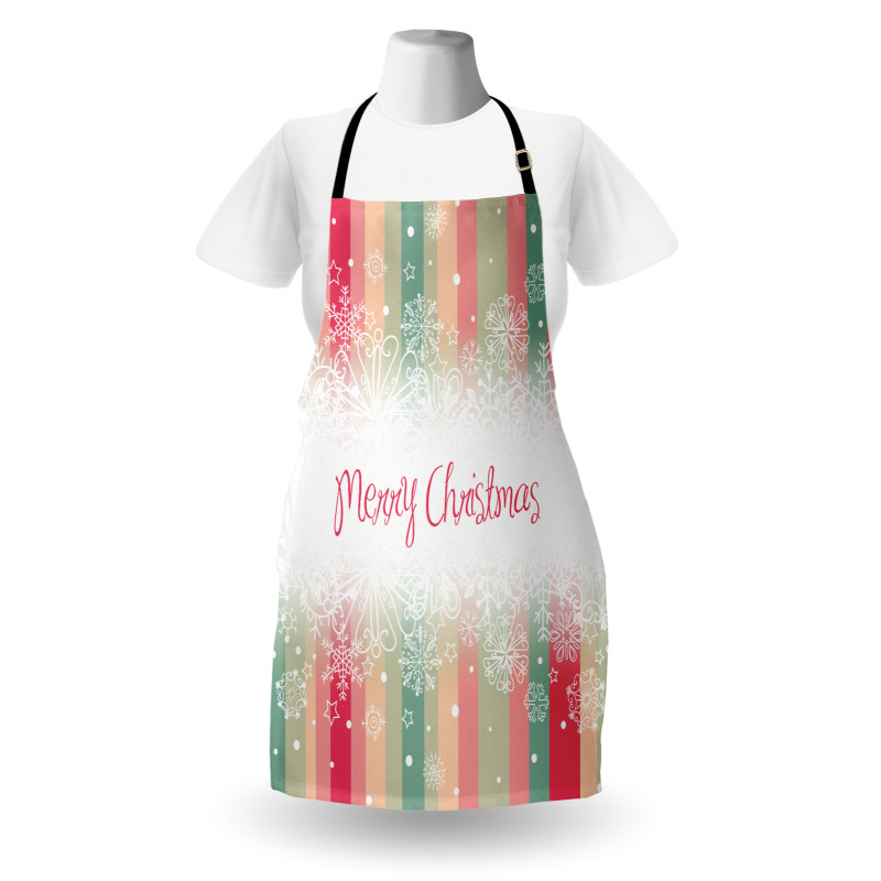 Colorful Stripes Xmas Apron