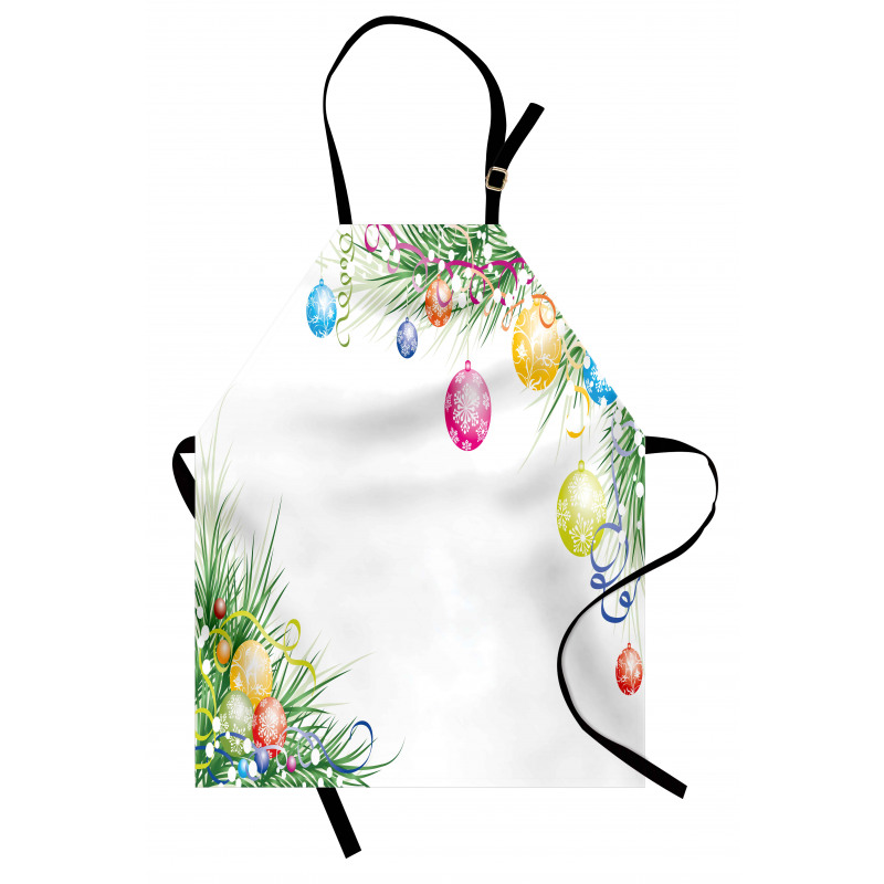 Colorful Baubles Theme Apron