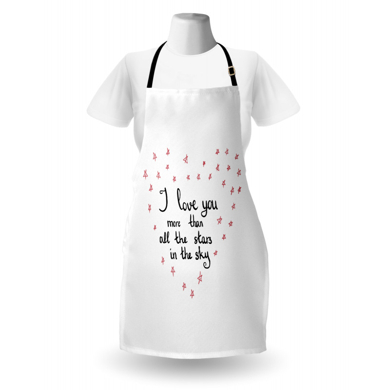 Stars Heart Shape Apron