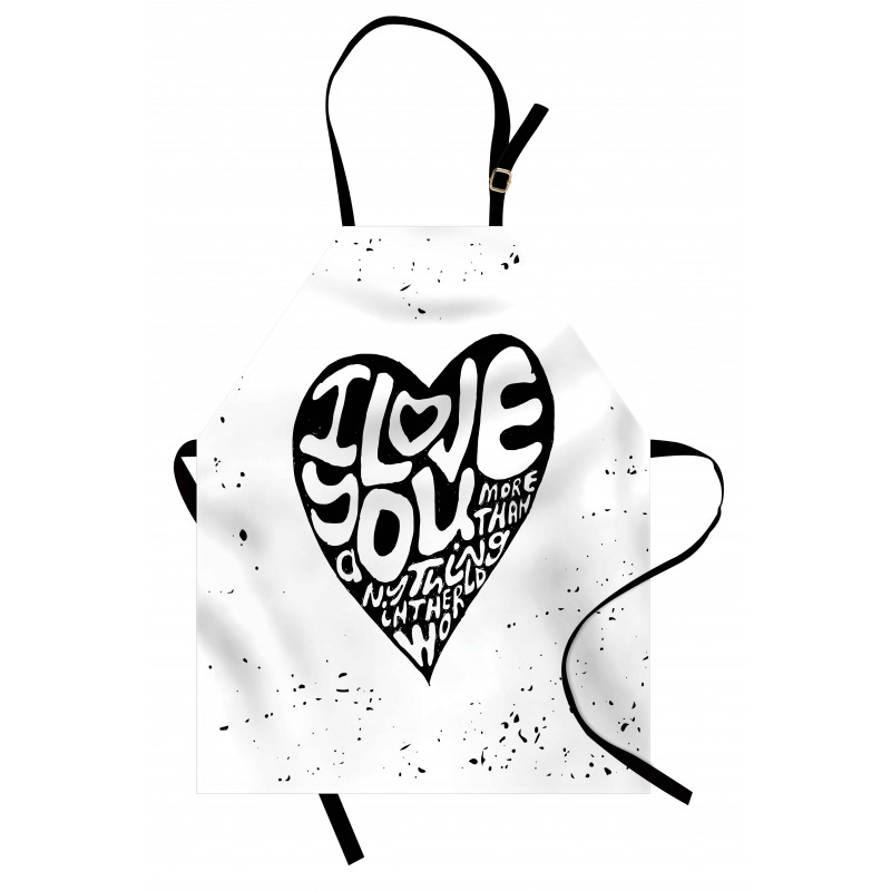 Grunge Art Heart Apron