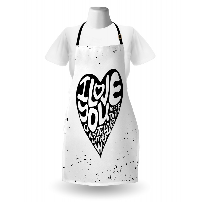 Grunge Art Heart Apron