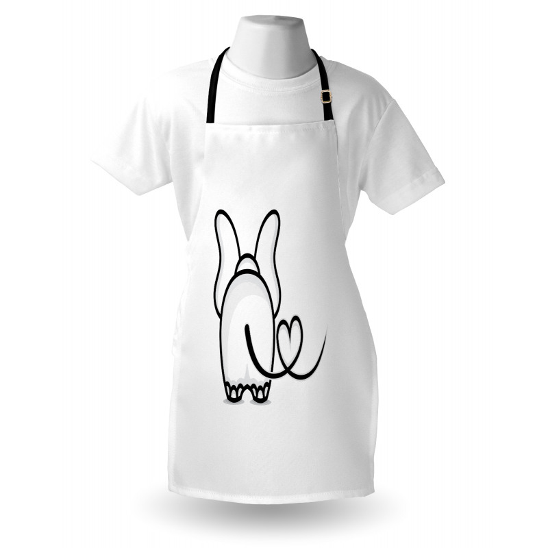 Love Theme Doodle Style Apron