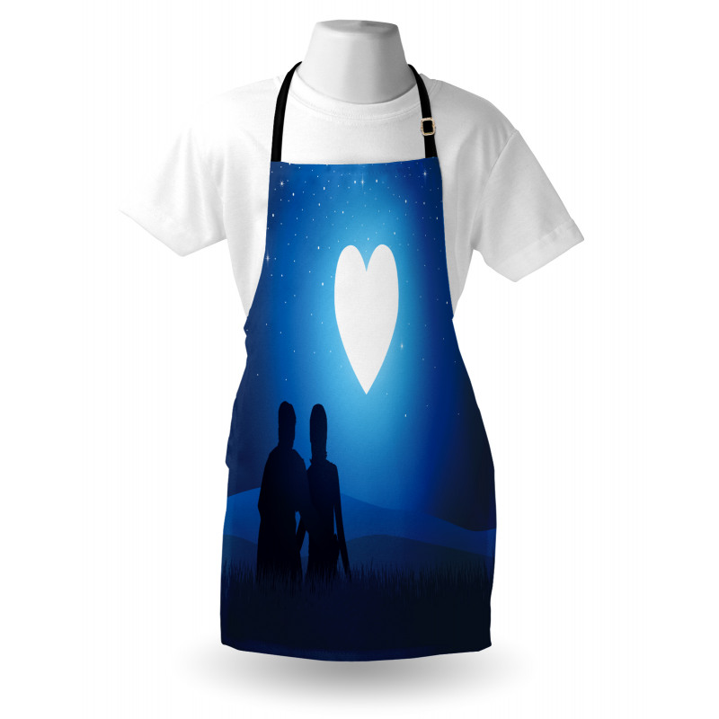 Couple Silhouette Apron