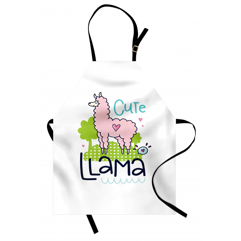 Pink Animal Cartoon Apron