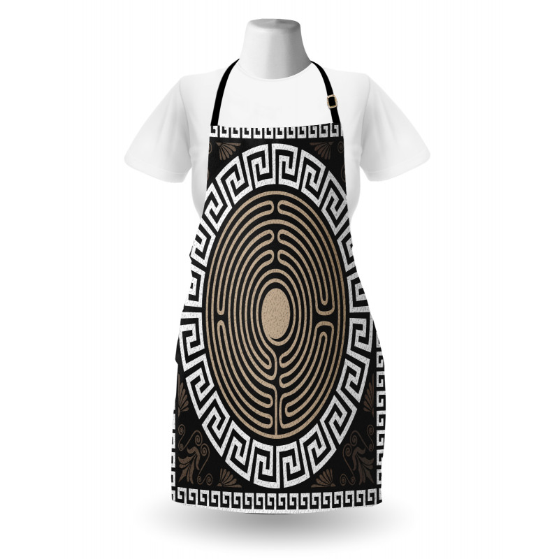 Grecian Fret and Wave Apron