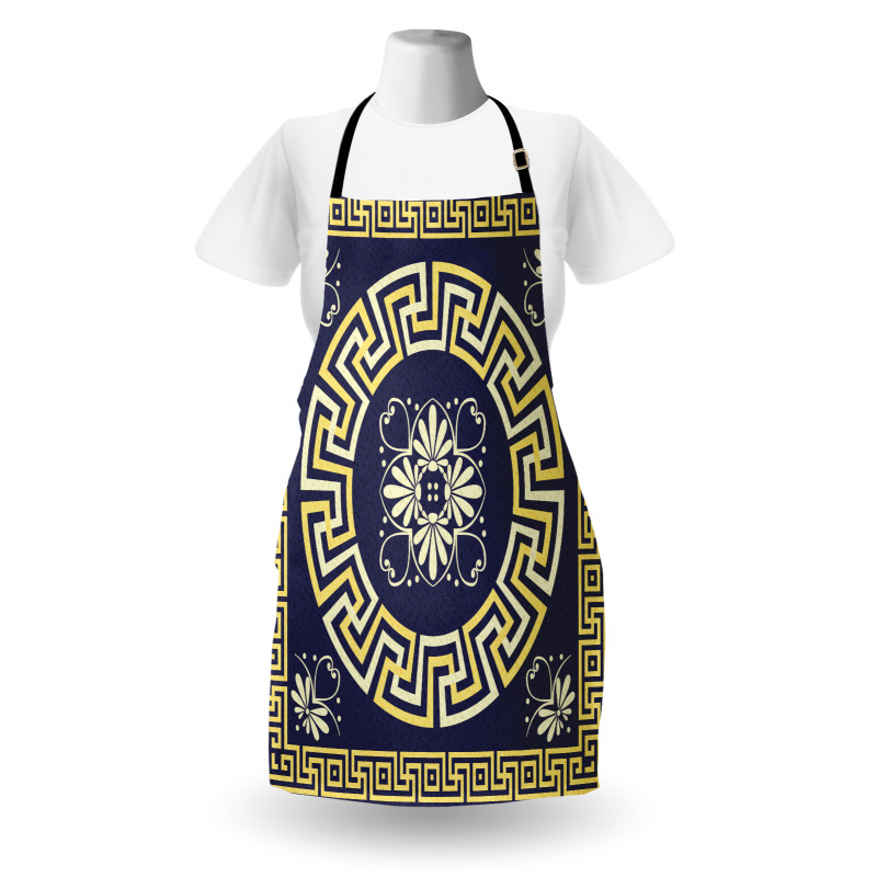 Retro Spring Meander Apron