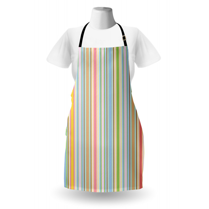 Barcode Pattern Stripes Apron