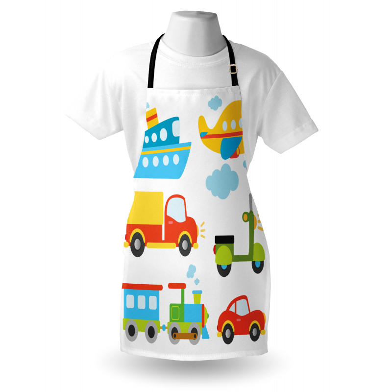 Transportation Kids Theme Apron