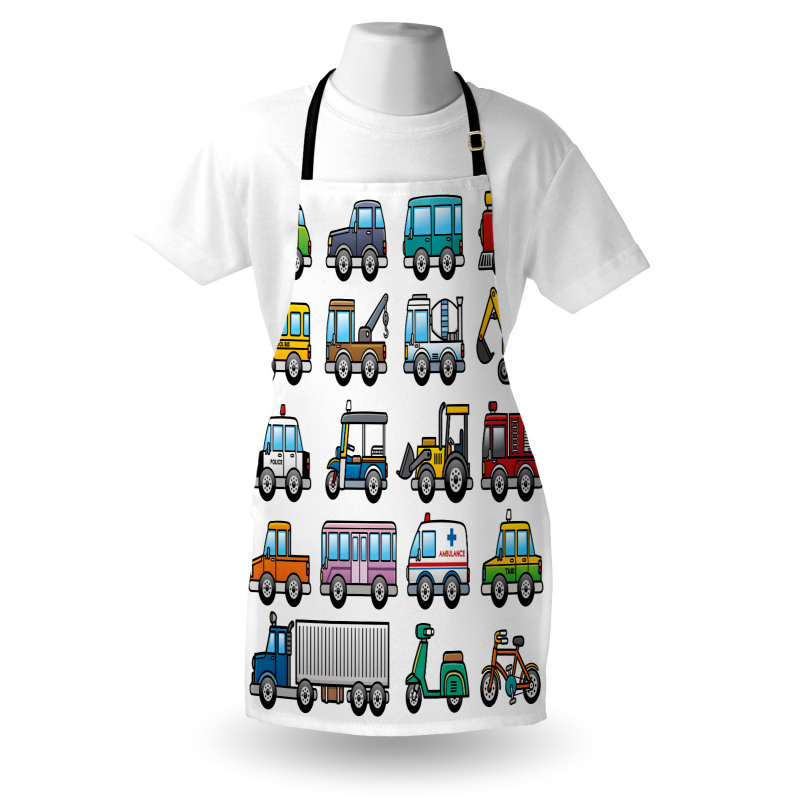 Land Transportation Theme Apron