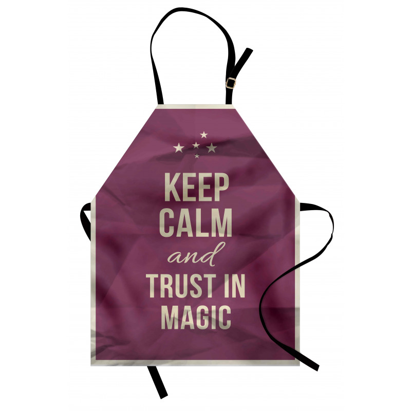 Trust in Magic Purple Apron