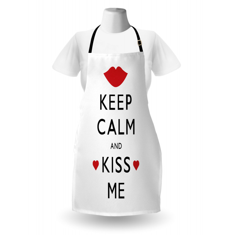 Kiss Me Red Hearts Apron