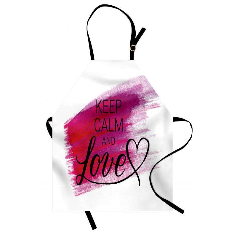 Love Watercolor Stain Apron