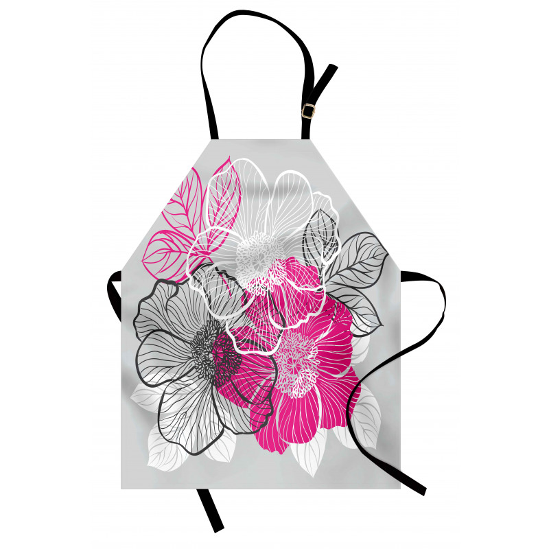 Abstract Bridal Peonies Apron