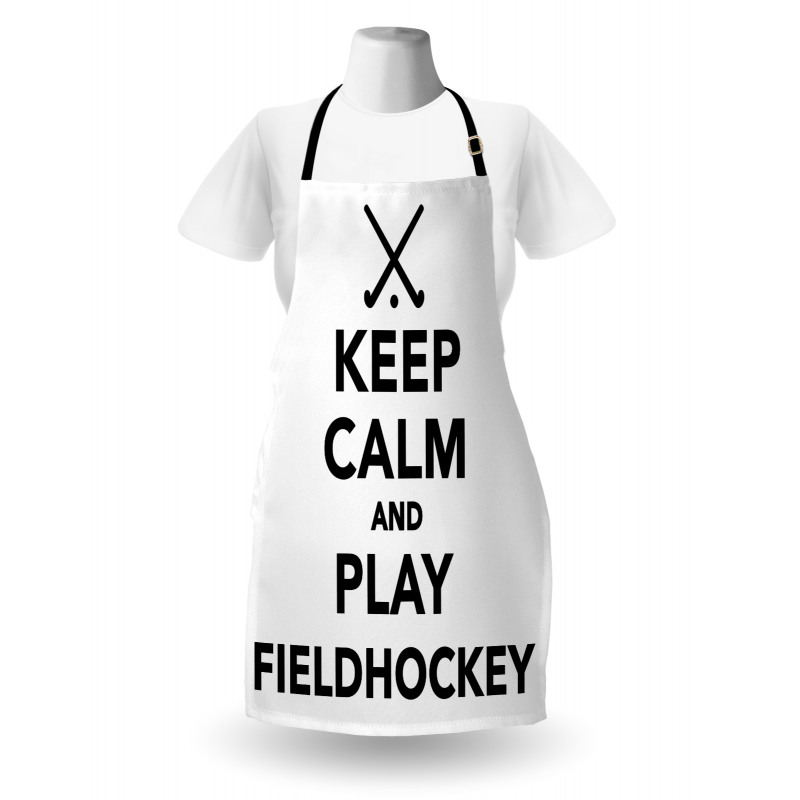 Play Fieldhockey Phrase Apron
