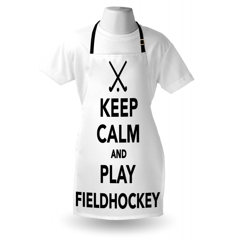 Play Fieldhockey Phrase Apron