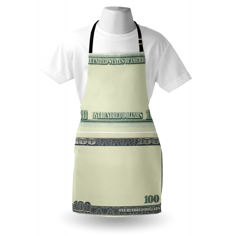 Dollar Bill Frame Pattern Apron