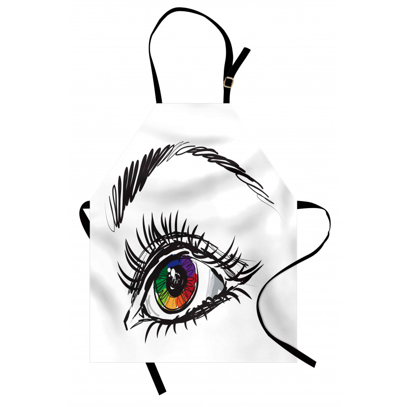 Colorful Pupil of a Woman Apron