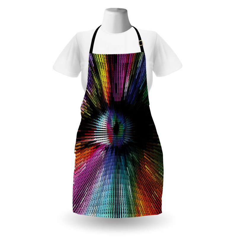 Abstract Vibrant Optical Apron