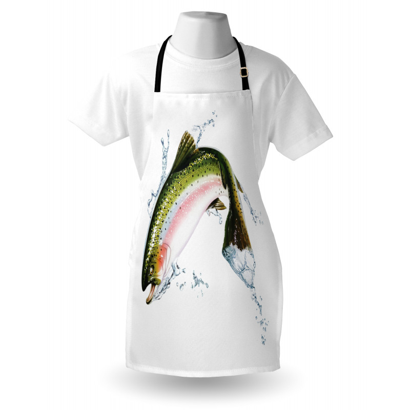 Salmon Photorealistic Art Apron