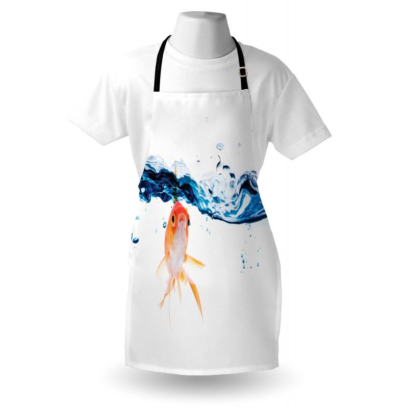 Goldfish Swimming in Water Apron