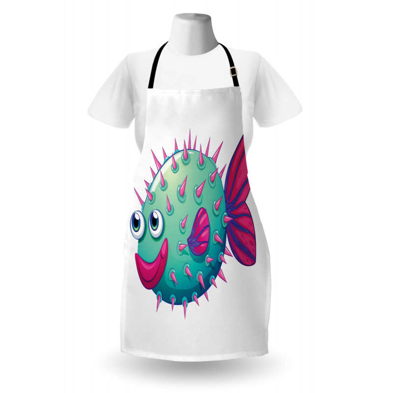 Vibrant Color Bubble Fish Apron