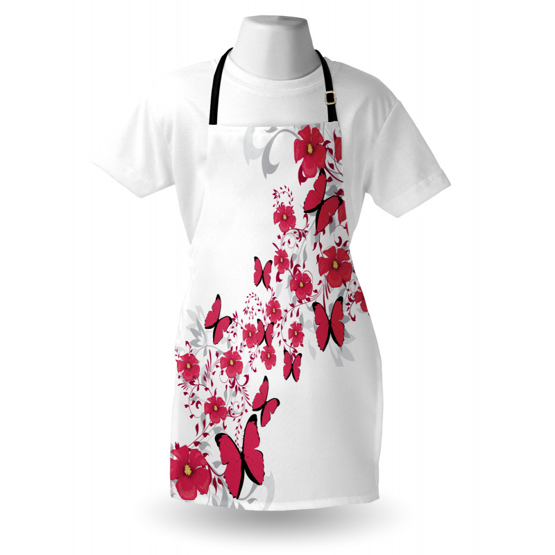 Flower Butterfly Apron